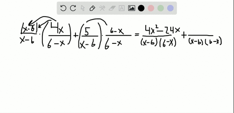 simplify-frac4-x6-xfrac5x-6