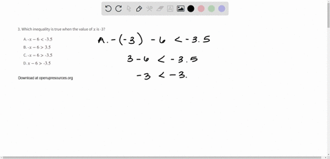 which-inequality-is-true-when-the-value-of-x-is-3-a-x-6-35-b-x-635-c-x-6-35-d-x-6-35