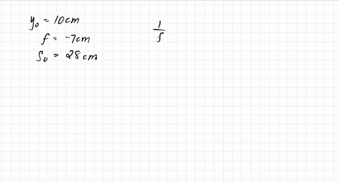 describe-fully-the-image-of-an-object-that-is-10-mathrmcm-high-and-28-mathrmcm-from-a-diverging-lens