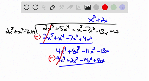 state-the-quotient-and-remainder-when-the-first-polynomial-is-divided-by-the-second-check-your-div-4