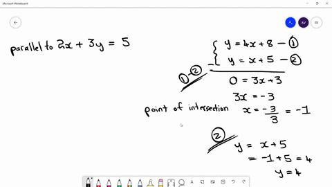 find-an-equation-of-the-line-that-is-parallel-to-the-graph-of-2-x3-y5-and-contains-the-point-of-inte