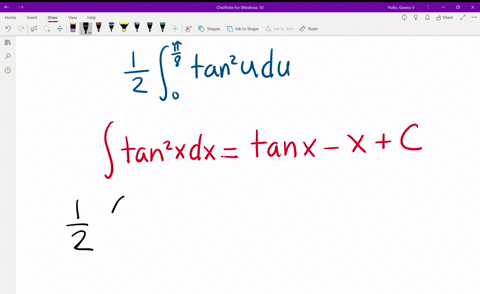 evaluate-the-integral-int_0pi-8-tan-2-2-x-d-x