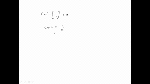 find-each-of-the-following-exactly-in-radians-and-degrees-cos-1-frac12