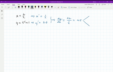 a-find-the-slope-of-the-tangent-line-to-the-parametric-curve-xt-2-yt21-at-t-1-and-at-t1-without-elim