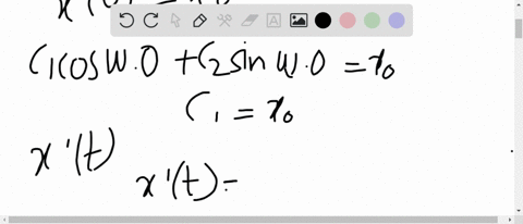given-that-xtc_1-cos-omega-tc_2-sin-omega-t-is-the-general-solution-of-xprime-primeomega2-x0-on-the-