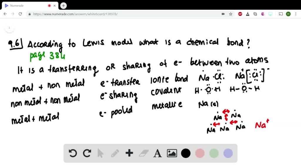 SOLVED:According to the Lewis model, what is a chemical bond?