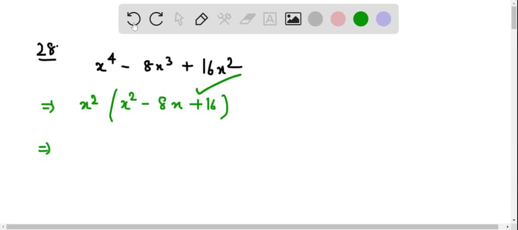 SOLVED: Factorizar la siguiente expresión algebraica. 8 x 4 − 12 x 3 ...