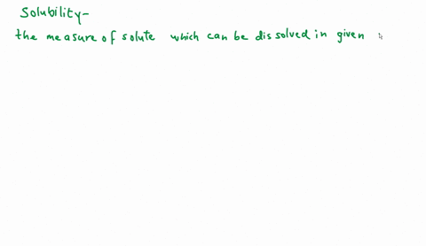 鈴 Olved What Are Solubility And Molar Solubility Numerade 鈴 Olved What Are Solubility And Molar Solubility Numerade