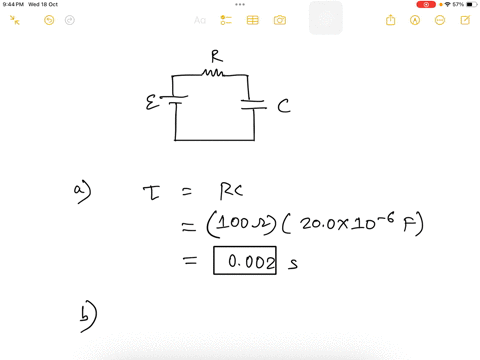 an-uncharged-capacitor-and-a-resistor-are-connected-in-series-to-a-source-of-emf-if-varepsilon900-3