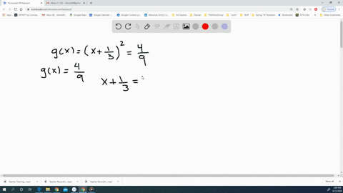 if-gxleftxfrac13right2-find-all-values-of-x-for-which-gxfrac49