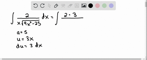 find-the-indefinite-integral-int-frac2x-sqrt9-x2-25-d-x