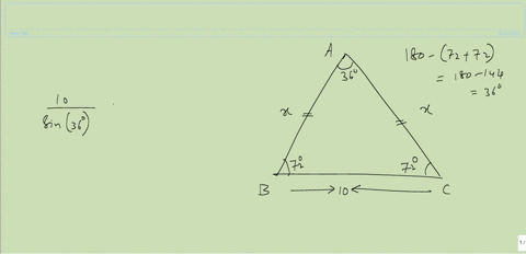in-triangle-a-b-c-m-angle-bm-angle-c72-and-b-c10-a-find-a-b-and-a-c-b-find-the-length-of-the-bisecto