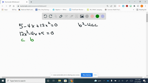 use-the-discriminant-to-determine-the-number-and-types-of-solutions-of-each-equation-5-4-x12-x20