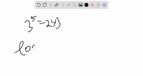 SOLVED:Rewrite each exponential equation into logarithm form. 3^5=243