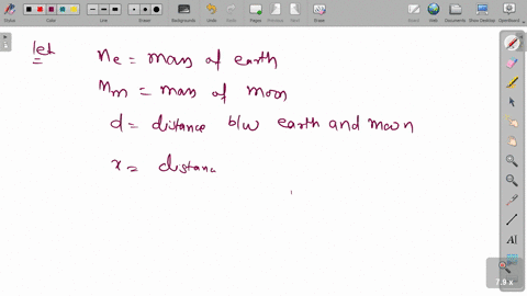the-earth-moon-distance-is-38-times-105-mathrmkm-and-mass-of-earth-is-81-times-that-of-moon-the-dist