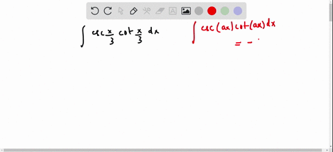 find-the-indefinite-integral-int-csc-fracx3-cot-fracx3-d-x