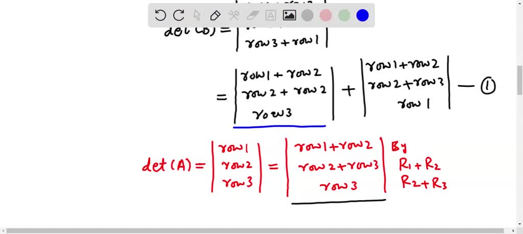 SOLVED: If You Know That Det A=6, What Is The Determinant Of B ? Det A ...