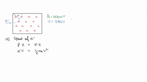 an-electron-is-accelerated-from-rest-by-a-potential-difference-of-380-mathrmv-it-then-enters-a-unifo