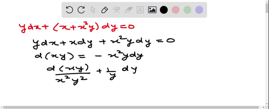 SOLVED:The solution of the differential equation, (d y)/( d x)=(x-y)^2 ...