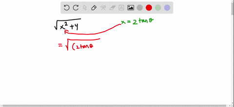 simplify-the-expression-sqrtx24-as-much-as-possible-after-substituting-2-tan-theta-for-x