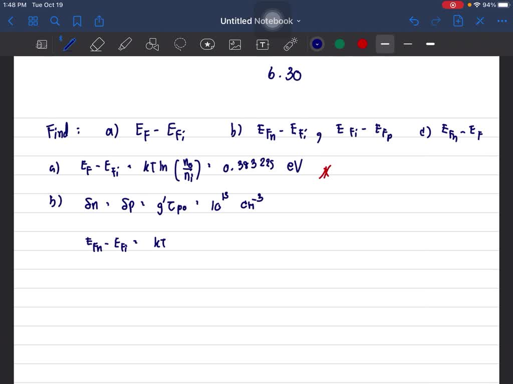 solved-an-n-type-silicon-semiconductor-doped-at-nd-4-10-16-cm-3-is