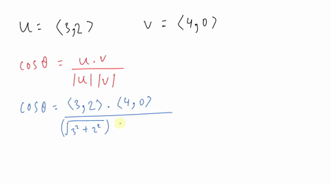 find-the-angle-theta-in-radians-between-the-vectors-beginaligned-mathbfulangle-32rangle-mathbfvlangl