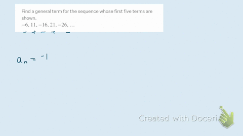 find-a-general-term-for-the-sequence-whose-first-five-terms-are-shown-611-1621-26-ldots