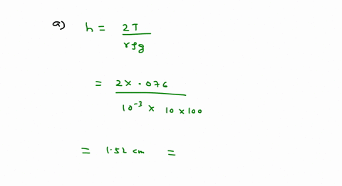 a-capillary-tube-of-radius-1-mathrmmm-is-kept-vertical-with-the-lower-end-in-water-a-find-the-height