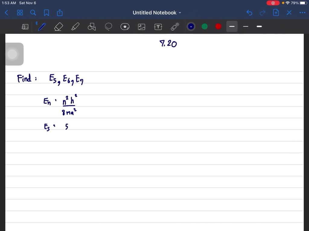 SOLVED: 9. Find expressions for the eigenfunctions and energy levels of ...