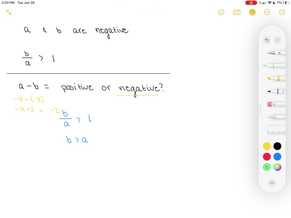 solved-if-both-a-and-b-are-negative-numbers-and-b-a-is-greater-than-1