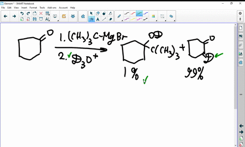 attempted-grignard-reaction-of-cyclohexanone-with-tert-butylmagnesium-bromide-gives-only-about-1-yie