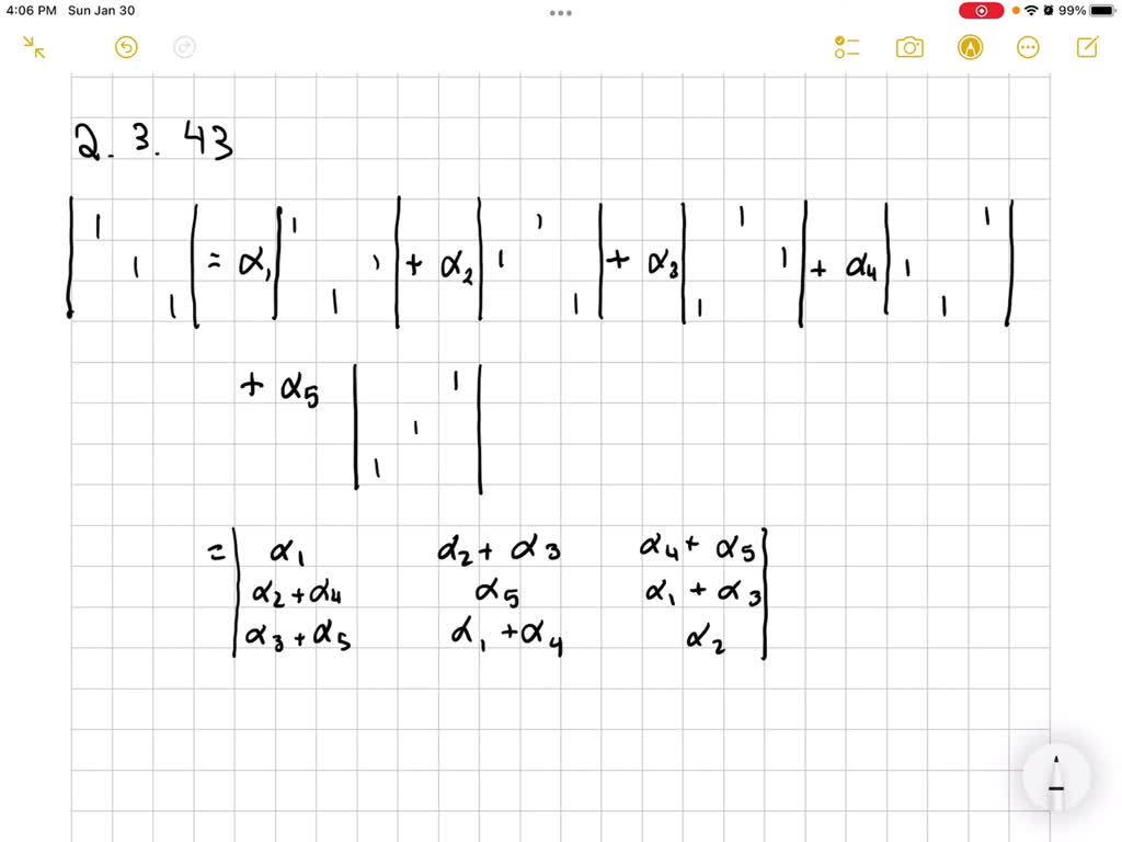 SOLVED Write the 3 by 3 identity matrix as a combination of the other