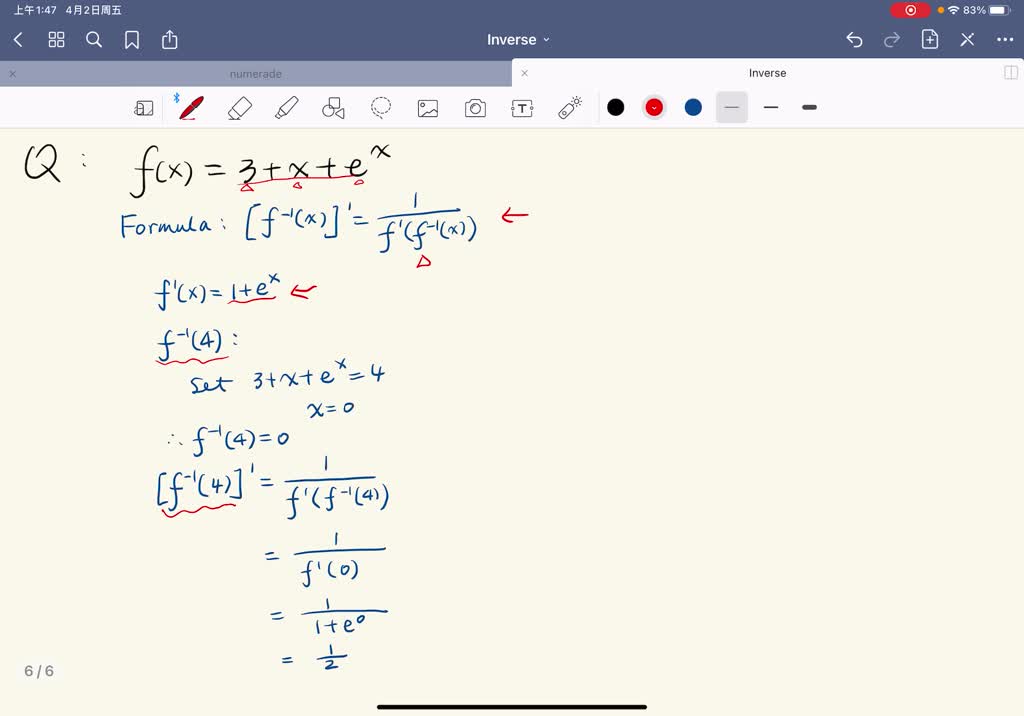 Solved If F X 2 E X A E X 2 A 1 X 3 Is Increasing For All X Find A