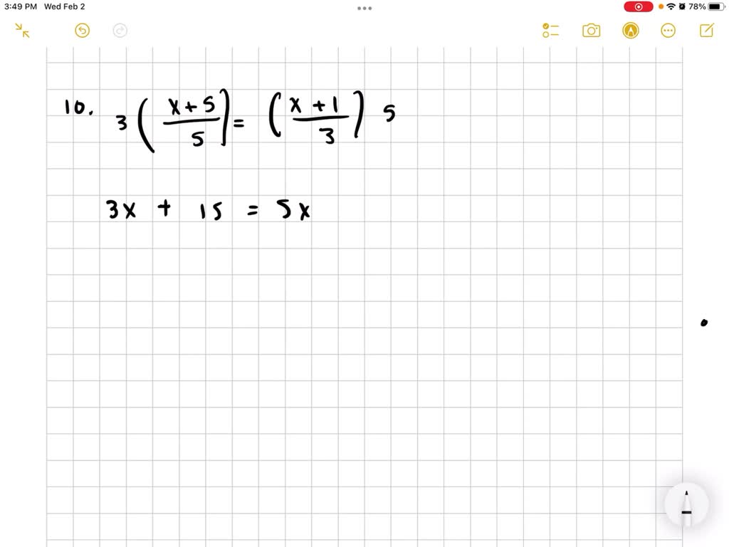 SOLVED 3 x 5 5 x 10 x 