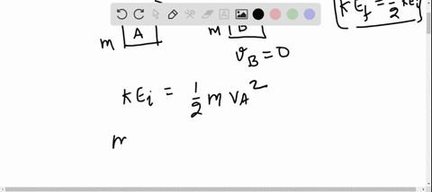 two-carts-of-cqual-mass-are-on-a-horizontal-frictionless-air-track-initially-cart-a-is-moving-toward