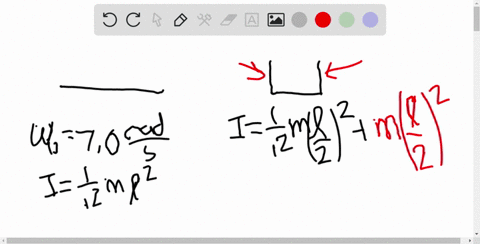 a-thin-uniform-rod-is-rotating-at-an-angular-velocity-of-70-mathrmrad-mathrms-about-an-axis-that-i-3