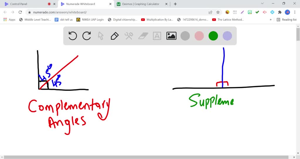 SOLVED:Two angles whose measures sum to 90^∘ are angles. Two angles