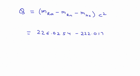 226-ra-decays-and-emits-a-4706-mev-alpha-particle-find-the-kinetic-energy-of-the-recoiling-daughter-