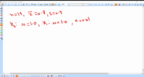 a-simple-random-sample-of-size-n19-is-drawn-from-a-population-that-is-normally-distributed-the-sampl