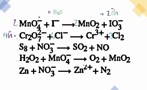 balance-the-following-oxidation-reduction-equations-the-reactions-occur-in-acidic-or-basic-aqueous-3
