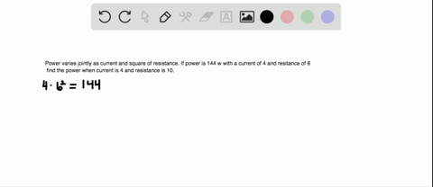 use-a-variation-model-to-solve-for-the-unknown-value-the-power-in-an-electric-circuit-varies-jointly