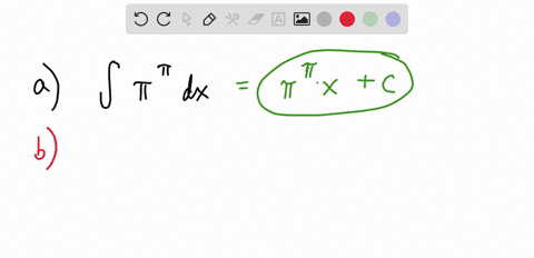 evaluate-the-integral-a-int-pipi-d-x-b-int-x4-d-x-c-int-xpi-d-x-d-int-pix-d-x