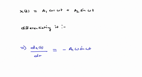 show-that-any-linear-combination-of-sin-omega-t-and-cos-omega-t-such-that-xta_1-cos-omega-ta_2-sin-o