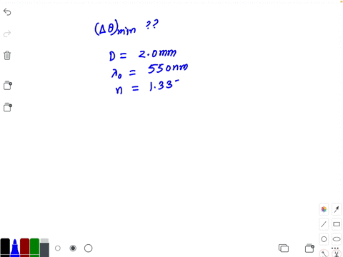 using-rayleighs-criterion-determine-the-smallest-angle-subtended-by-two-points-of-equal-brightness-t
