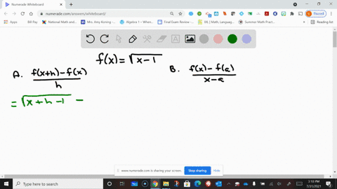 find-and-simplify-a-fracfxh-fxh-b-fracfx-fax-a-fxsqrtx-1