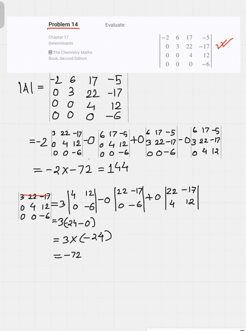 evaluate-leftbeginarrayrrrr-2-6-17-5-0-3-22-17-0-0-4-12-0-0-0-6-endarrayright