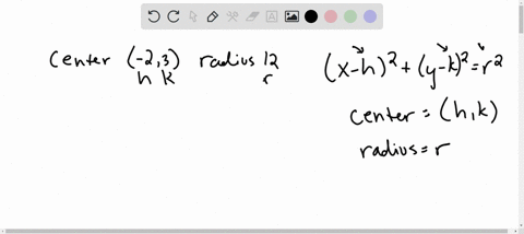write-the-equations-of-the-circles-with-the-given-center-and-radius-center-23-radius-12