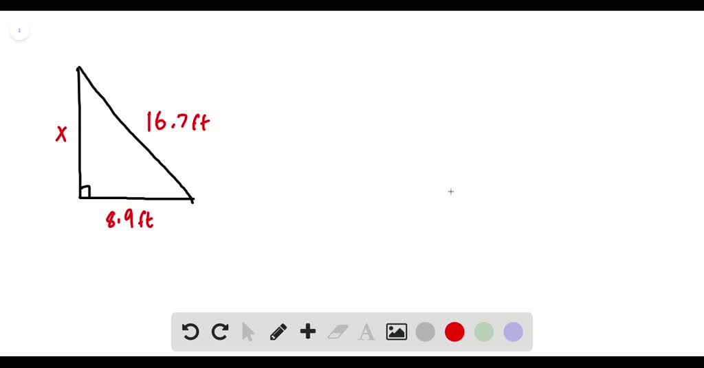 SOLVED: Fire escape forms a right triangle, as shown. Use the ...