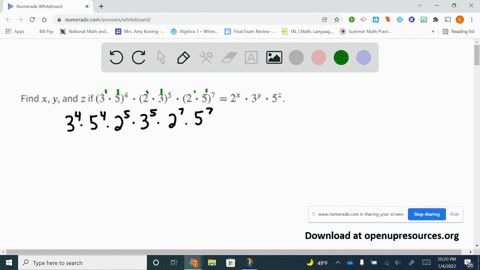 find-x-y-and-z-if-3-cdot-54-cdot2-cdot-35-cdot2-cdot-572x-cdot-3y-cdot-5z