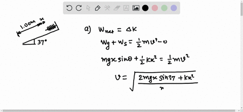 spring-at-the-top-of-an-incline-a-spring-with-spring-constant-k170-mathrmn-mathrmm-is-at-the-top-of-